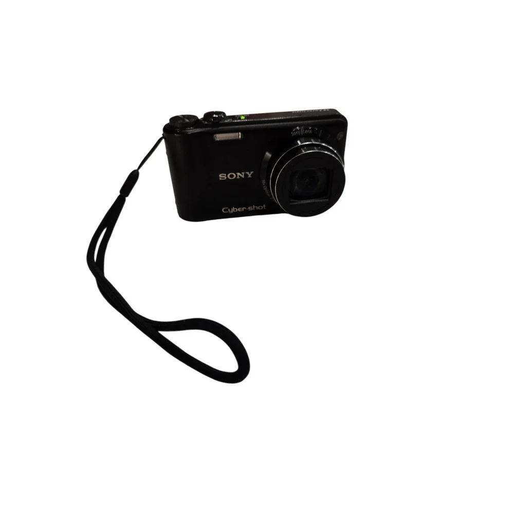 Sony Cyber-shot DSC-H55 14.1MP Digital Camera Black 10x Zoom Bundle Lexar 128MB